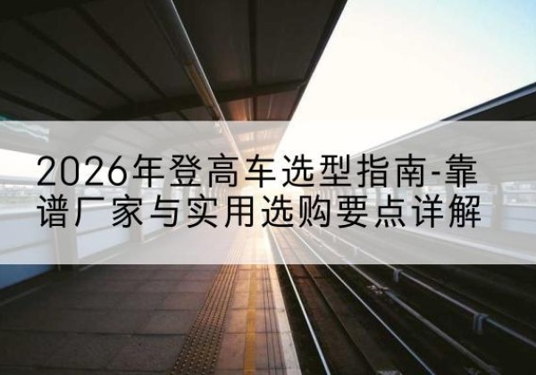 木兰登高车厂家推荐-2026年登高车选型指南-靠谱厂家与实用选购要点详解